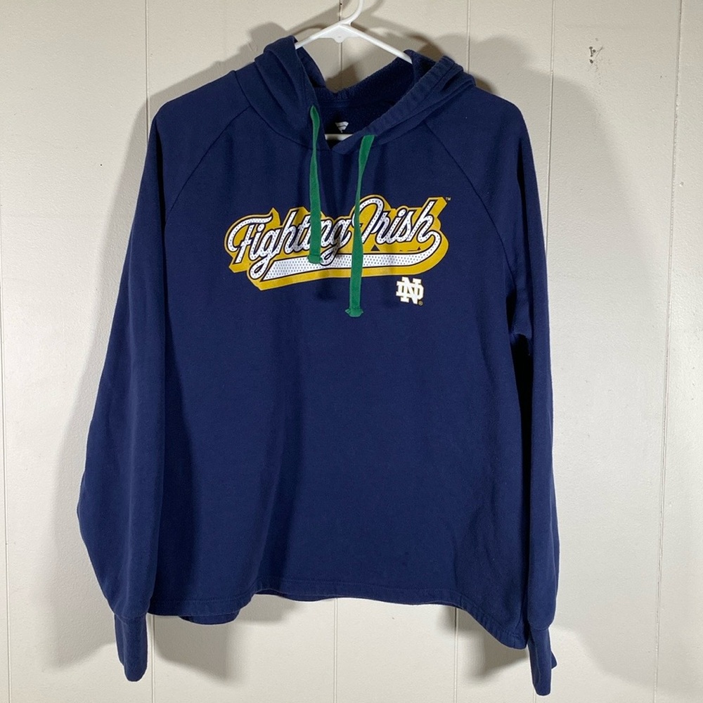 Notre Dame Fighting Irish Navy sweatshirt hoodies women’s size large